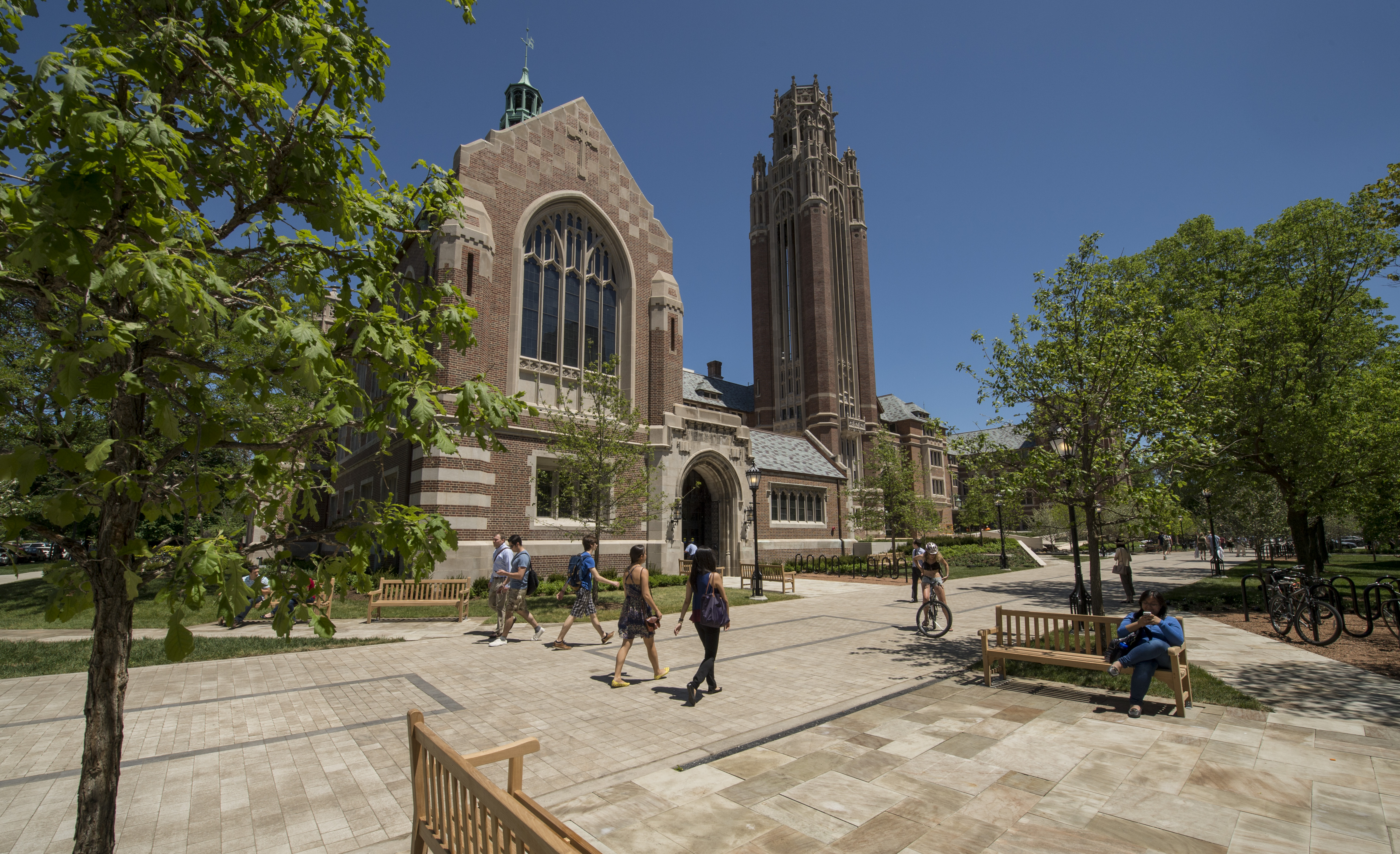 UChicago campus during the day.