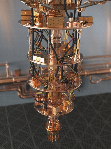A picture of a quantum computer